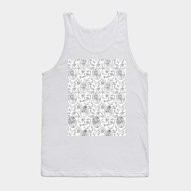 A24 The Lighthouse Repeat Pattern #1 Tank Top by misnamedplants